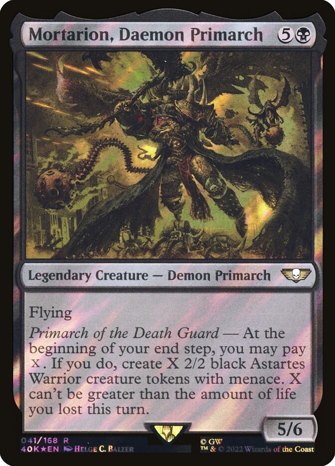 Mortarion Daemon Primarch  41★/617 (Universes Beyond: Warhammer 40,000)  - Surge Foil | Good Games Adelaide SA