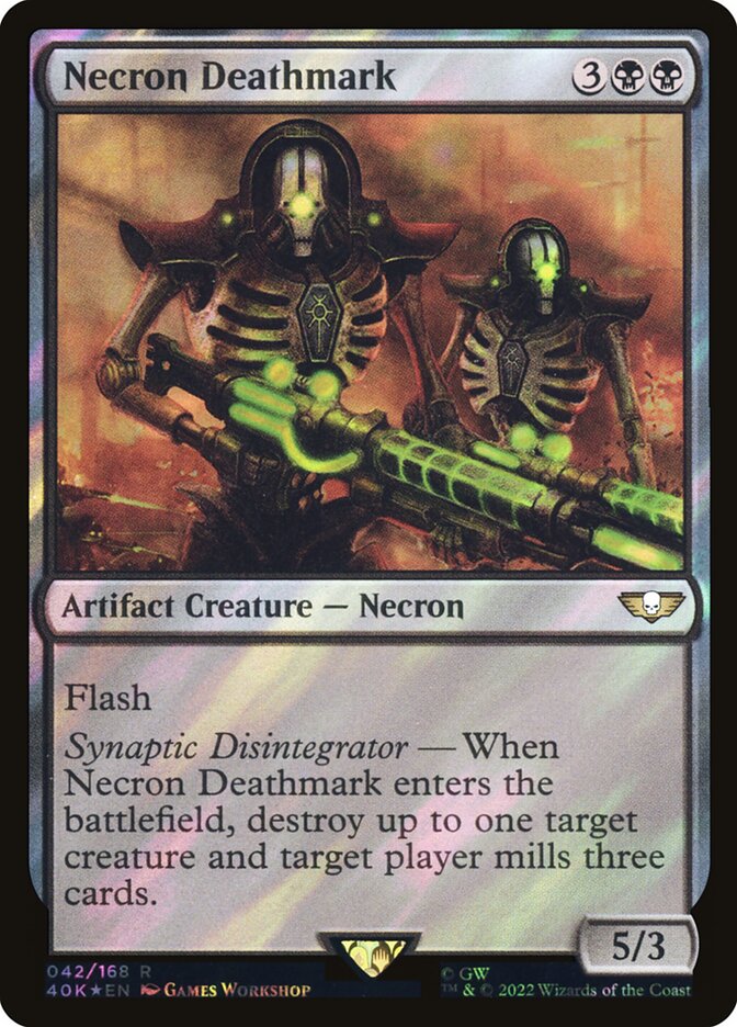 Necron Deathmark Surge Foil 42 (Universes Beyond: Warhammer 40,000)  - Surge Foil | Good Games Adelaide SA