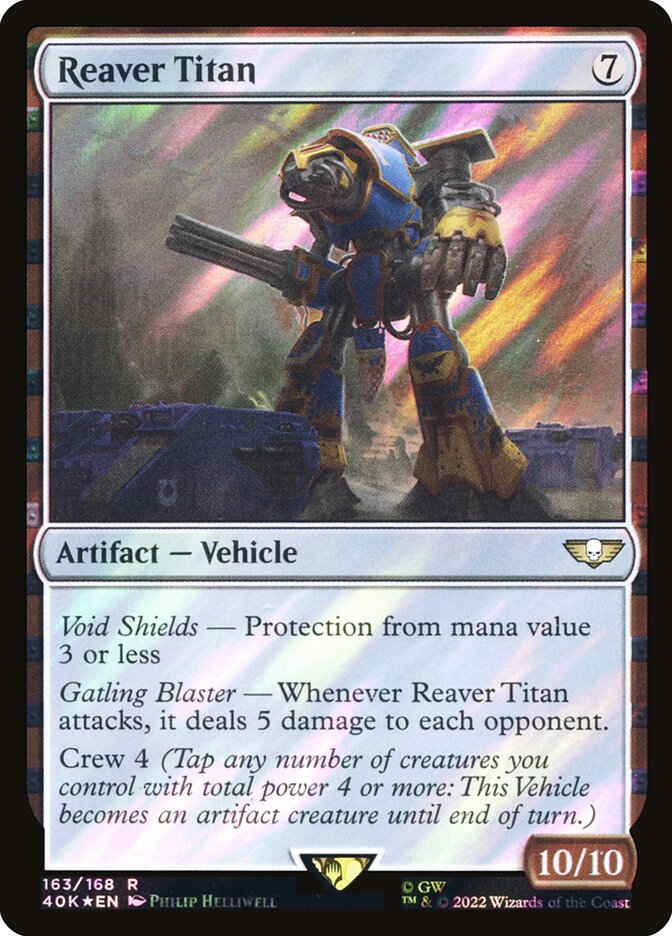 Reaver Titan  163★/617 (Universes Beyond: Warhammer 40,000)  - Surge Foil | Good Games Adelaide SA