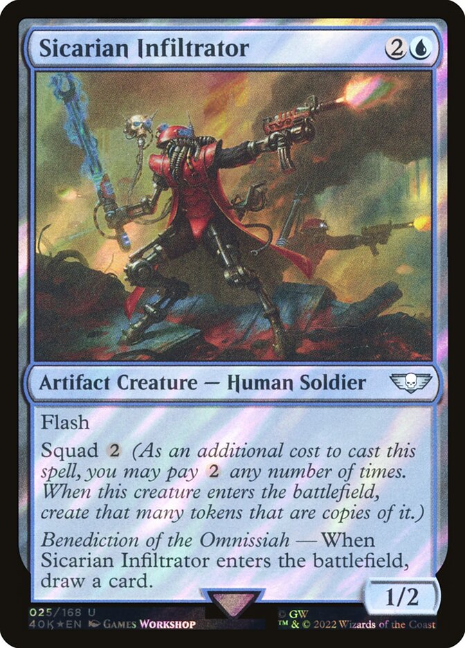 Sicarian Infiltrator  25★/617 (Universes Beyond: Warhammer 40,000)  - Surge Foil | Good Games Adelaide SA