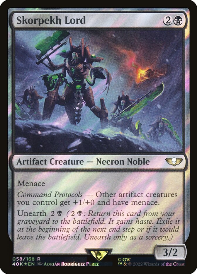Skorpekh Lord  58★/617 (Universes Beyond: Warhammer 40,000)  - Surge Foil | Good Games Adelaide SA