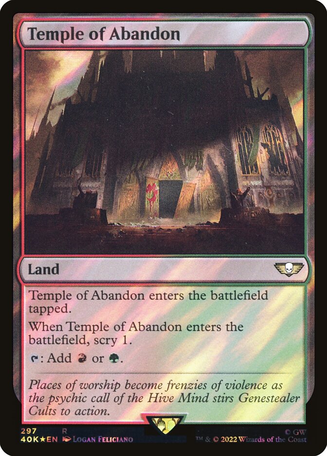 Temple of Abandon Surge Foil 297★/617 (Universes Beyond: Warhammer 40,000)  - Surge Foil | Good Games Adelaide SA