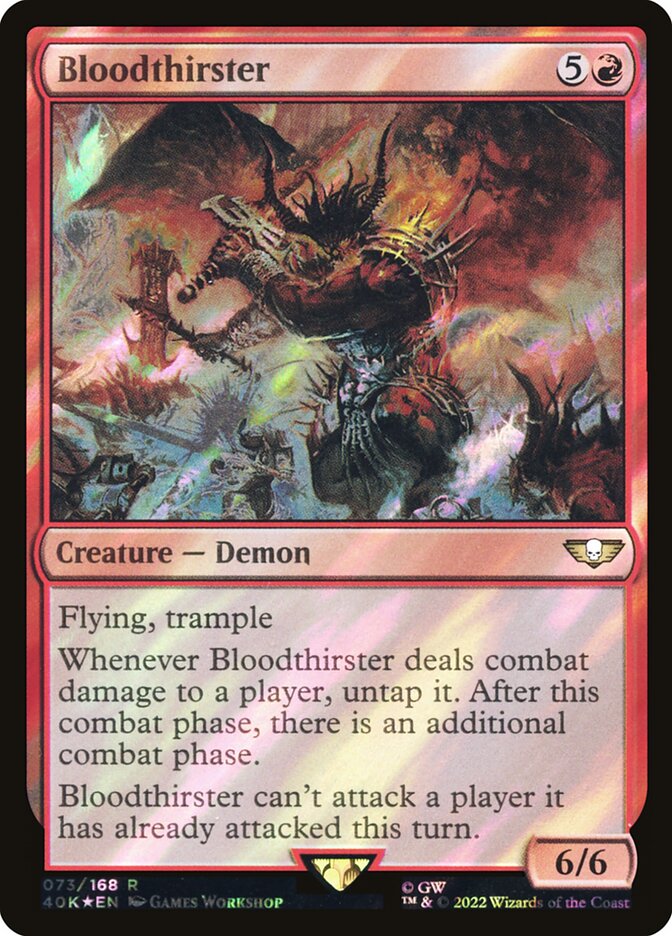 Bloodthirster  73★/617 (Universes Beyond: Warhammer 40,000)  - Surge Foil | Good Games Adelaide SA