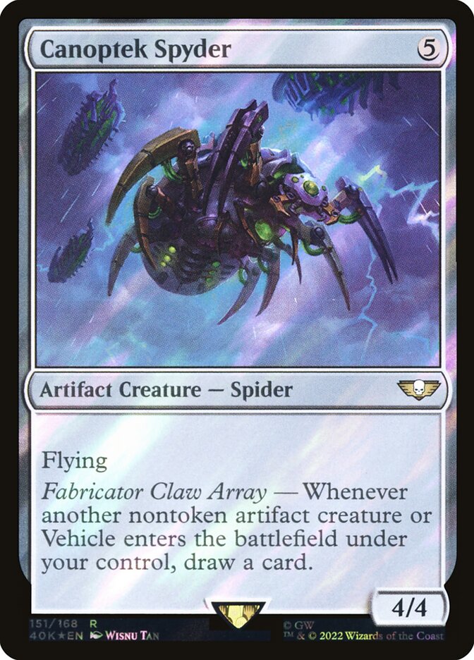 Canoptek Spyder  151★/617 (Universes Beyond: Warhammer 40,000)  - Surge Foil | Good Games Adelaide SA