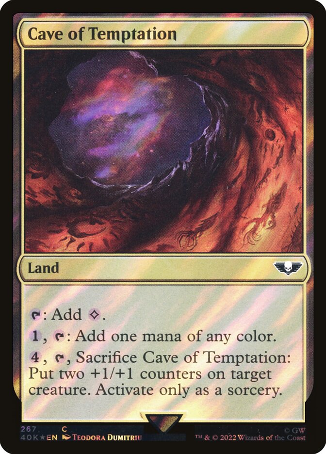 Cave of Temptation  267★/617 (Universes Beyond: Warhammer 40,000)  - Surge Foil | Good Games Adelaide SA