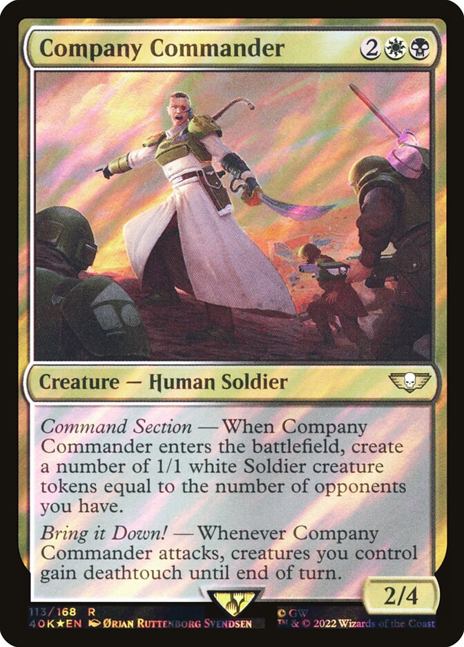 Company Commander  113★/617 (Universes Beyond: Warhammer 40,000)  - Surge Foil | Good Games Adelaide SA