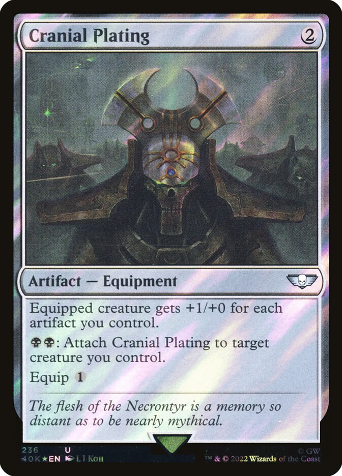 Cranial Plating  236★/617 (Universes Beyond: Warhammer 40,000)  - Surge Foil | Good Games Adelaide SA