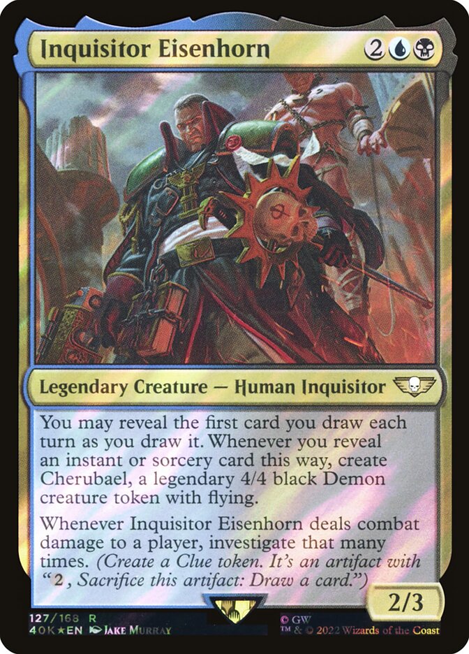 Inquisitor Eisenhorn  127★/617 (Universes Beyond: Warhammer 40,000)  - Surge Foil | Good Games Adelaide SA