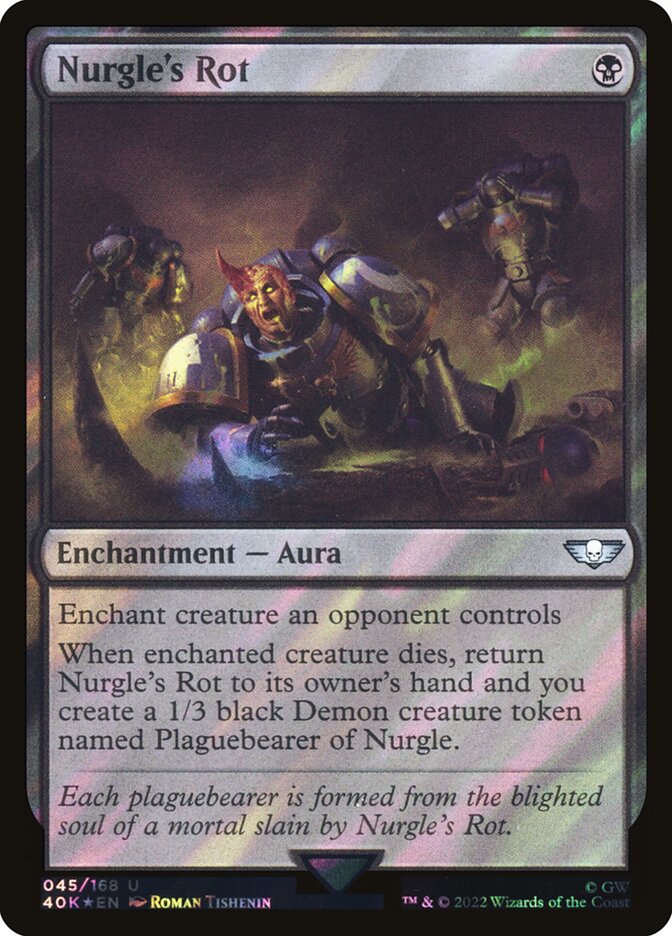 Nurgle's Rot  45★/617 (Universes Beyond: Warhammer 40,000)  - Surge Foil | Good Games Adelaide SA