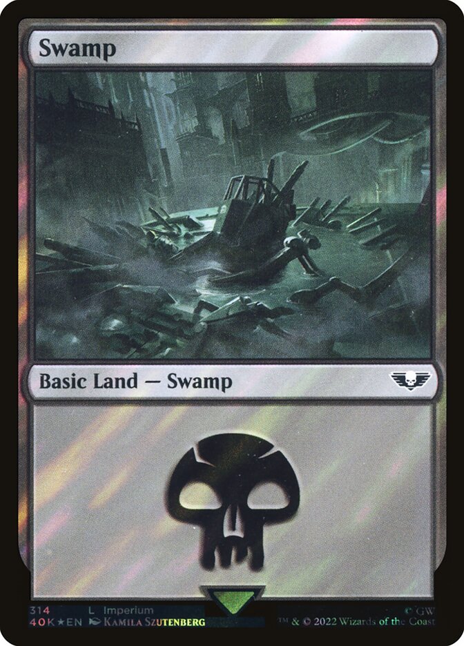 Swamp  314★/617 (Universes Beyond: Warhammer 40,000)  - Surge Foil | Good Games Adelaide SA