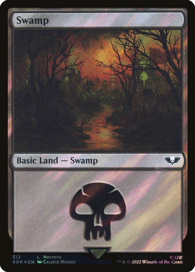 Swamp  312★/617 (Universes Beyond: Warhammer 40,000)  - Surge Foil | Good Games Adelaide SA