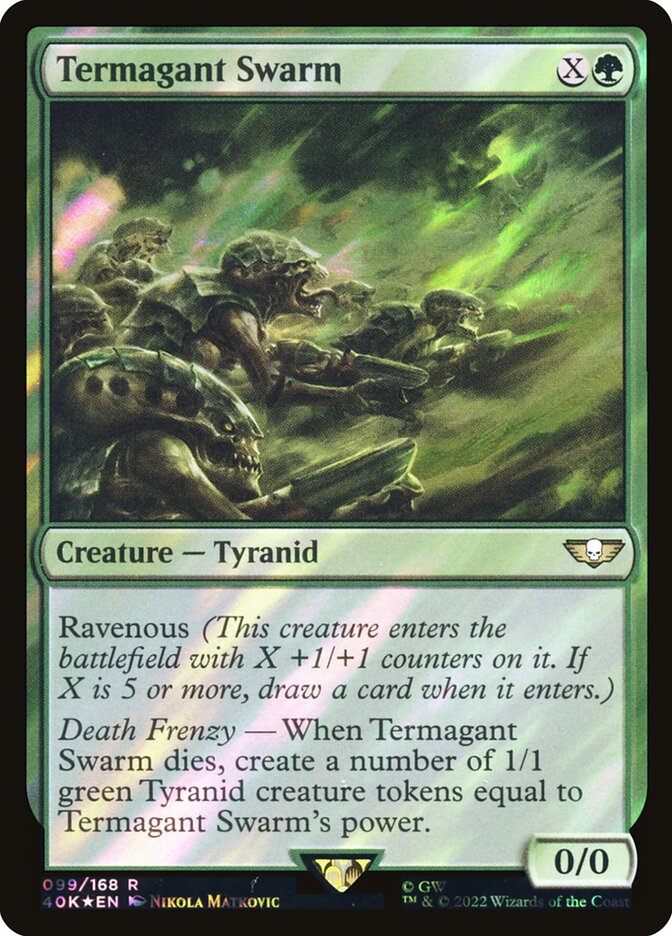 Termagant Swarm Surge Foil 99★/617 (Universes Beyond: Warhammer 40,000)  - Surge Foil | Good Games Adelaide SA