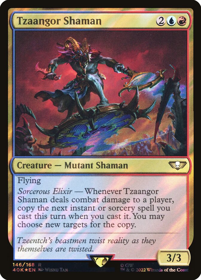 Tzaangor Shaman  146★/617 (Universes Beyond: Warhammer 40,000)  - Surge Foil | Good Games Adelaide SA