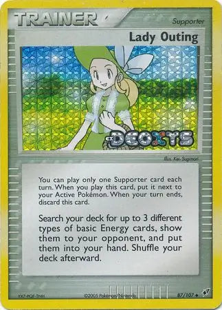 Lady Outing 87/107 (Deoxys)  - Reverse Holofoil | Good Games Adelaide SA