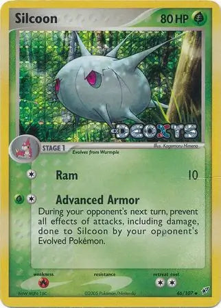 Silcoon 46/107 (Deoxys)  - Reverse Holofoil | Good Games Adelaide SA