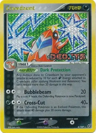 Crawdaunt 6/107 (Deoxys)  - Reverse Holofoil | Good Games Adelaide SA