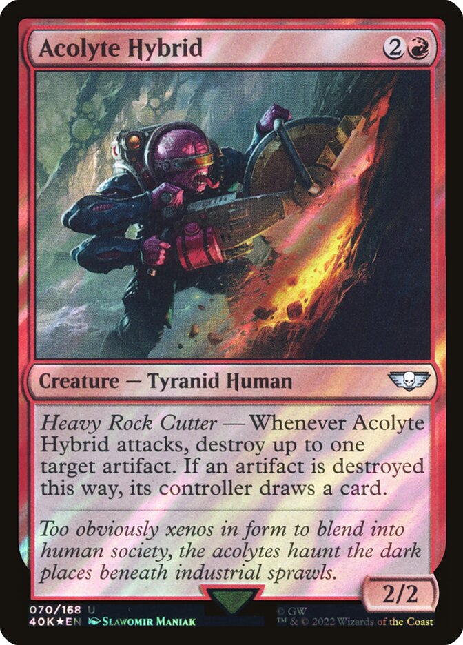 Acolyte Hybrid  70★/617 (Universes Beyond: Warhammer 40,000)  - Surge Foil | Good Games Adelaide SA