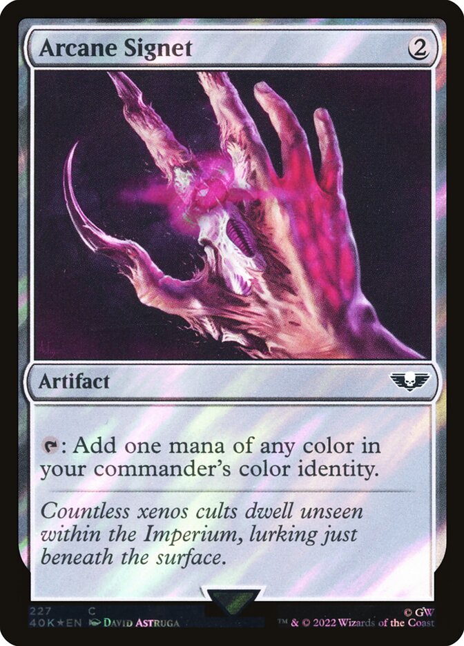 Arcane Signet  227★/617 (Universes Beyond: Warhammer 40,000)  - Surge Foil | Good Games Adelaide SA