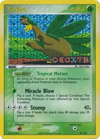 Tropius 27/107 (Deoxys)  - Reverse Holofoil | Good Games Adelaide SA