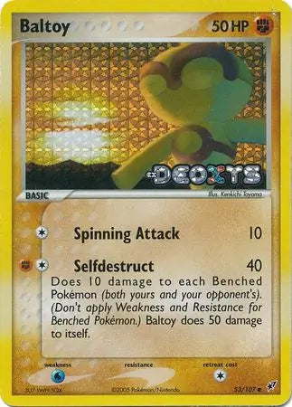 Baltoy 53/107 (Deoxys)  - Reverse Holofoil | Good Games Adelaide SA