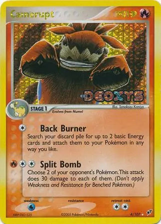 Camerupt 4/107 (Deoxys)  - Reverse Holofoil | Good Games Adelaide SA