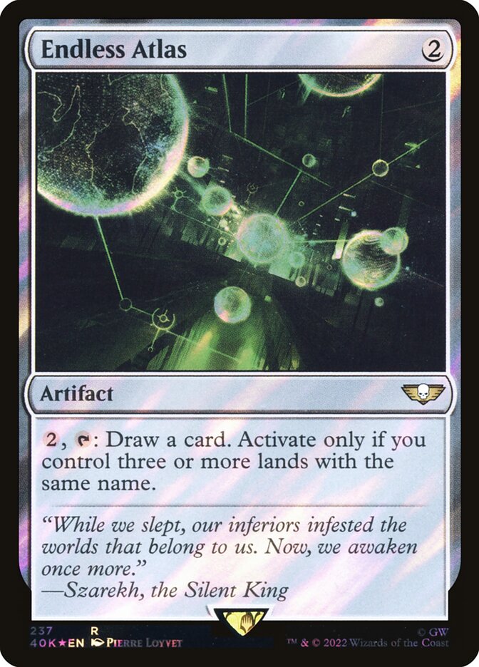 Endless Atlas  237★/617 (Universes Beyond: Warhammer 40,000)  - Surge Foil | Good Games Adelaide SA