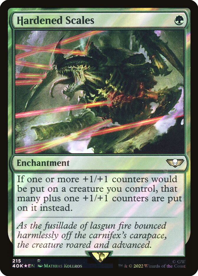 Hardened Scales  215★/617 (Universes Beyond: Warhammer 40,000)  - Surge Foil | Good Games Adelaide SA