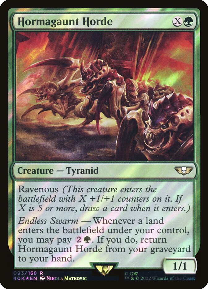 Hormagaunt Horde  93★/617 (Universes Beyond: Warhammer 40,000)  - Surge Foil | Good Games Adelaide SA