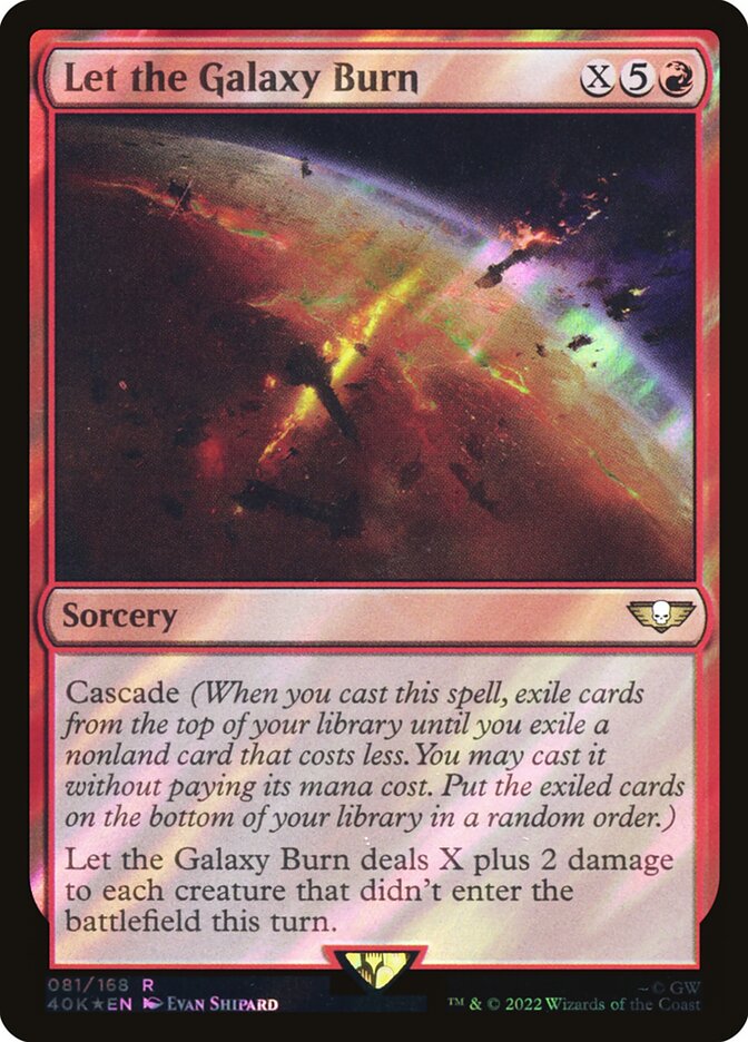 Let the Galaxy Burn  81★/617 (Universes Beyond: Warhammer 40,000)  - Surge Foil | Good Games Adelaide SA