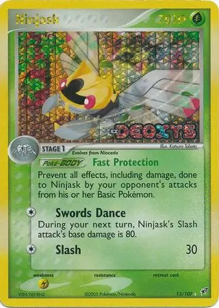 Ninjask 13/107 (Deoxys)  - Reverse Holofoil | Good Games Adelaide SA