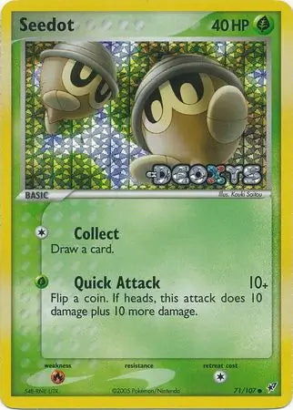 Seedot 71/107 (Deoxys)  - Reverse Holofoil | Good Games Adelaide SA
