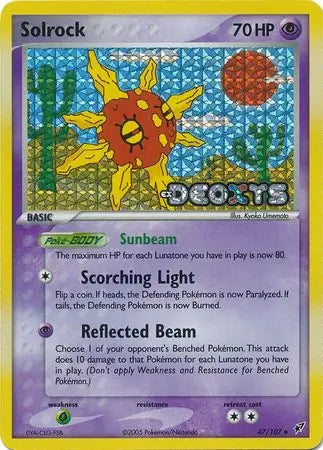 Solrock 47/107 (Deoxys)  - Reverse Holofoil | Good Games Adelaide SA