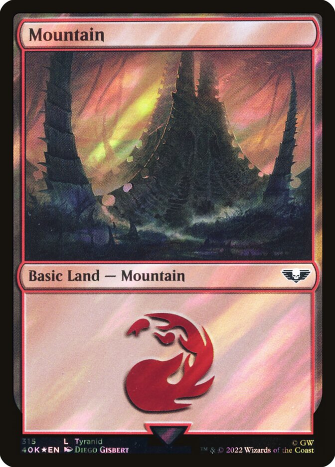 Mountain  315★/617 (Universes Beyond: Warhammer 40,000)  - Surge Foil | Good Games Adelaide SA