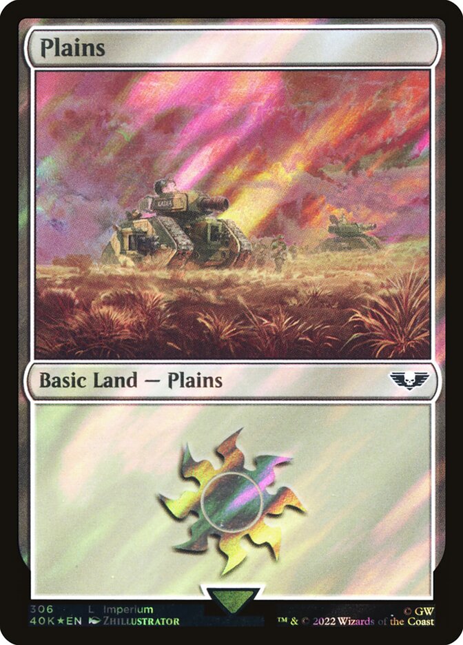 Plains  306★/617 (Universes Beyond: Warhammer 40,000)  - Surge Foil | Good Games Adelaide SA