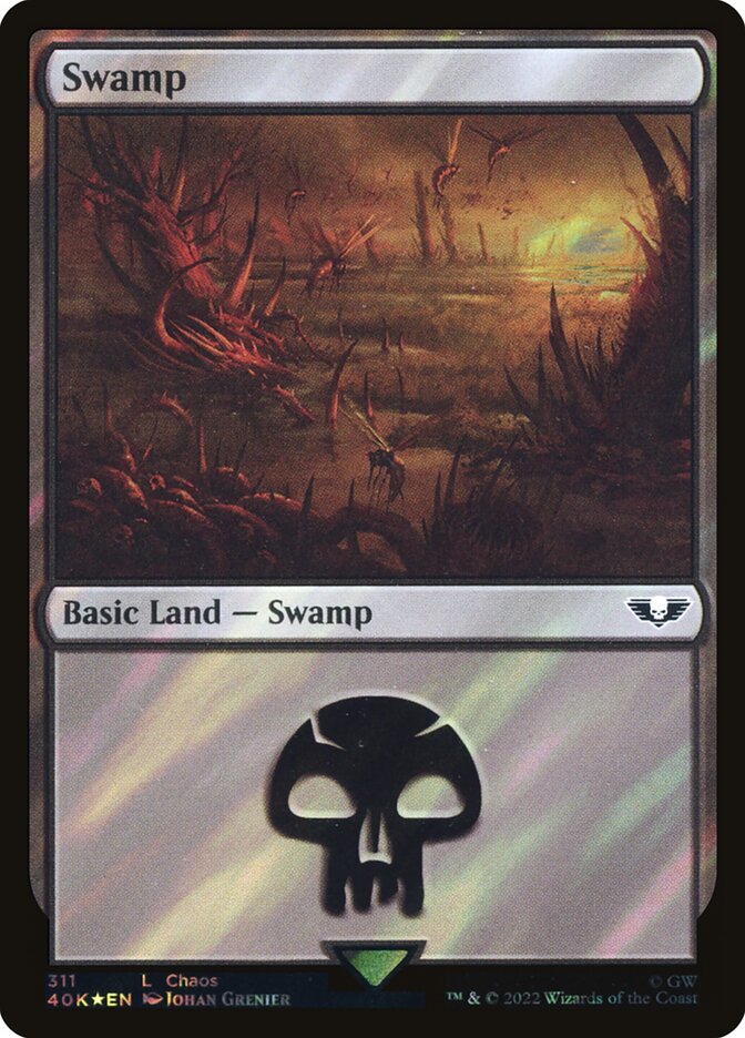 Swamp  311★/617 (Universes Beyond: Warhammer 40,000)  - Surge Foil | Good Games Adelaide SA