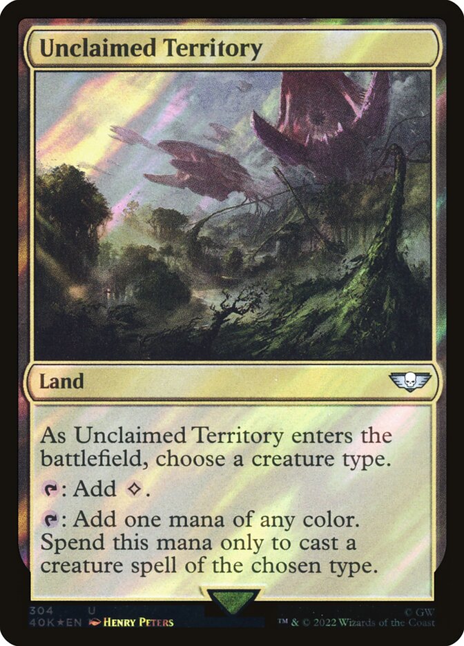 Unclaimed Territory  304★/617 (Universes Beyond: Warhammer 40,000)  - Surge Foil | Good Games Adelaide SA