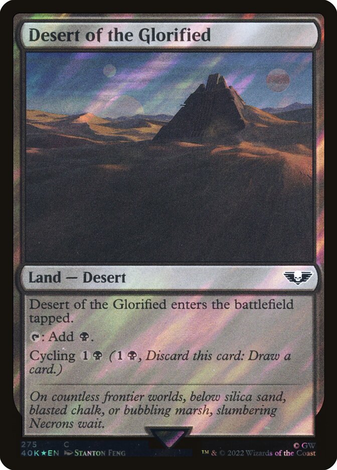 Desert of the Glorified  275★/617 (Universes Beyond: Warhammer 40,000)  - Surge Foil | Good Games Adelaide SA