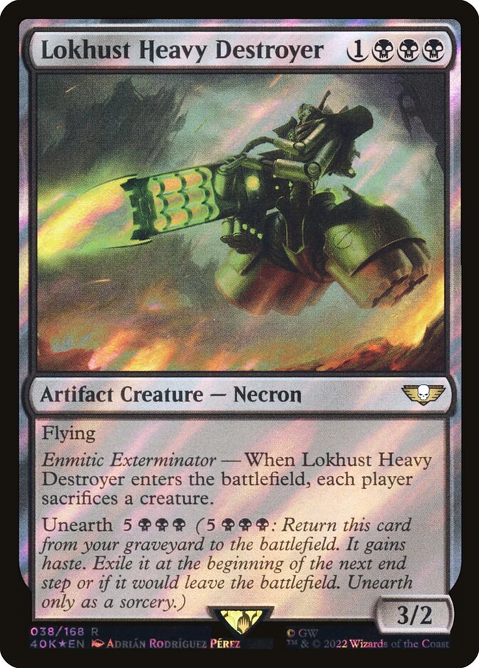 Lokhust Heavy Destroyer  38★/617 (Universes Beyond: Warhammer 40,000)  - Surge Foil | Good Games Adelaide SA