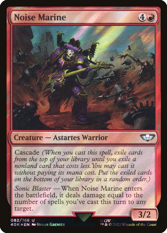 Noise Marine  82★/617 (Universes Beyond: Warhammer 40,000)  - Surge Foil | Good Games Adelaide SA