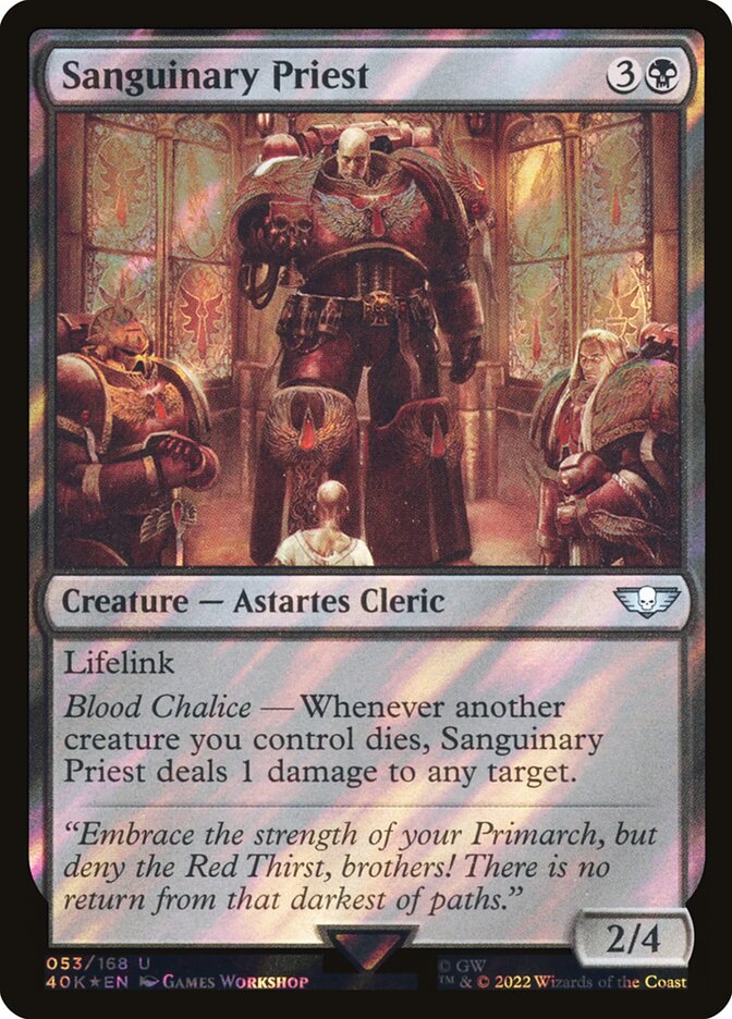 Sanguinary Priest  53★/617 (Universes Beyond: Warhammer 40,000)  - Surge Foil | Good Games Adelaide SA
