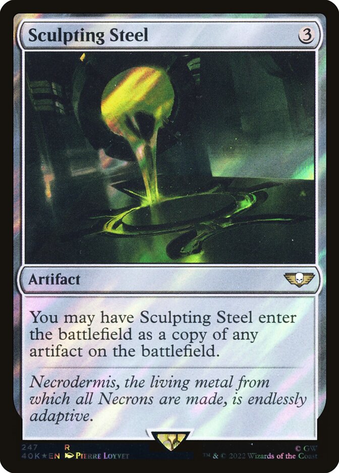 Sculpting Steel  247★/617 (Universes Beyond: Warhammer 40,000)  - Surge Foil | Good Games Adelaide SA