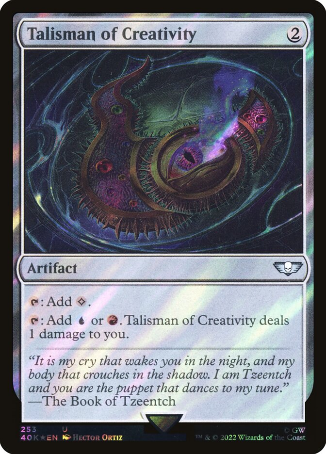 Talisman of Creativity Surge Foil 253★/617 (Universes Beyond: Warhammer 40,000)  - Surge Foil | Good Games Adelaide SA
