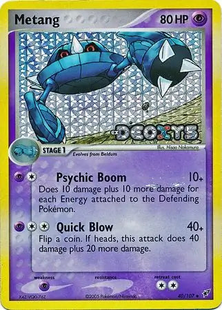 Metang 40/107 (Deoxys)  - Reverse Holofoil | Good Games Adelaide SA