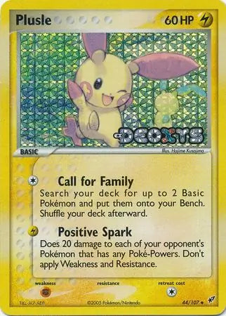 Plusle 44/107 (Deoxys)  - Reverse Holofoil | Good Games Adelaide SA