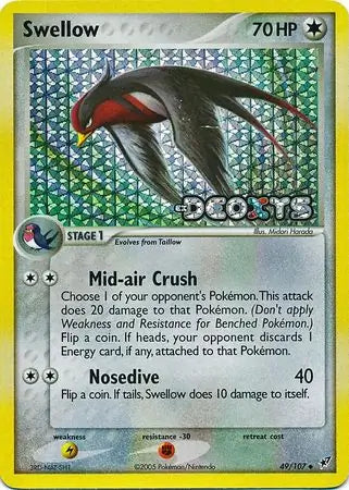 Swellow 49/107 (Deoxys)  - Reverse Holofoil | Good Games Adelaide SA