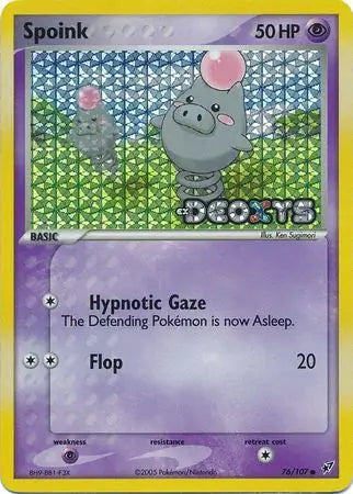 Spoink 76/107 (Deoxys)  - Reverse Holofoil | Good Games Adelaide SA