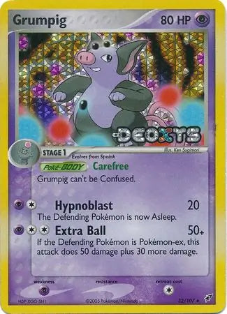 Grumpig 32/107 (Deoxys)  - Reverse Holofoil | Good Games Adelaide SA