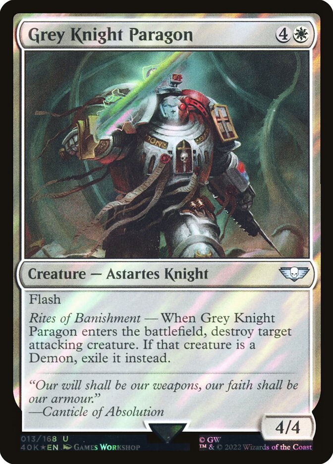 Grey Knight Paragon  13★/617 (Universes Beyond: Warhammer 40,000)  - Surge Foil | Good Games Adelaide SA