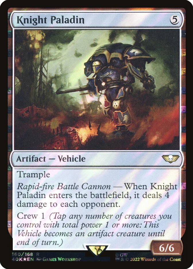 Knight Paladin  160★/617 (Universes Beyond: Warhammer 40,000)  - Surge Foil | Good Games Adelaide SA