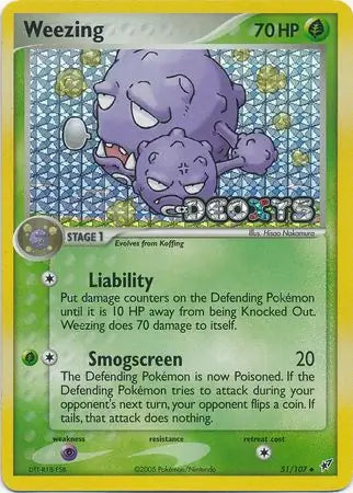 Weezing 51/107 (Deoxys)  - Reverse Holofoil | Good Games Adelaide SA